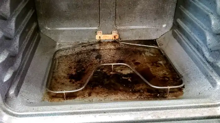 do you remove heating element when cleaning oven
