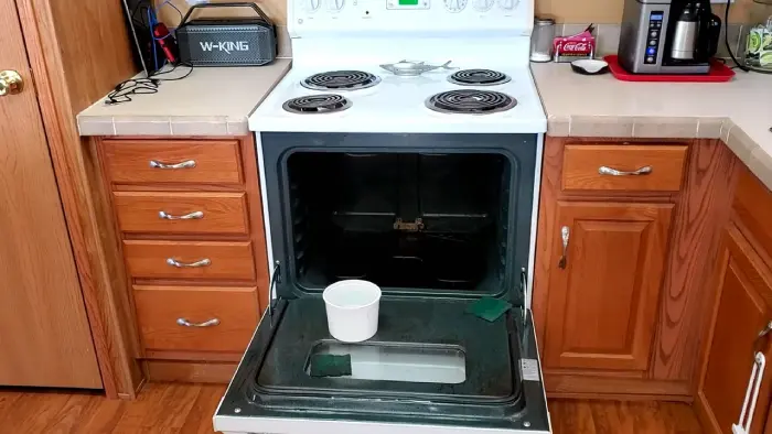 how to remove oven cleaner residue