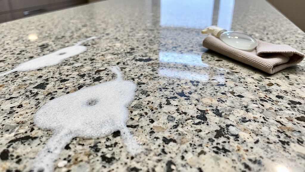 how to remove soap scum from granite