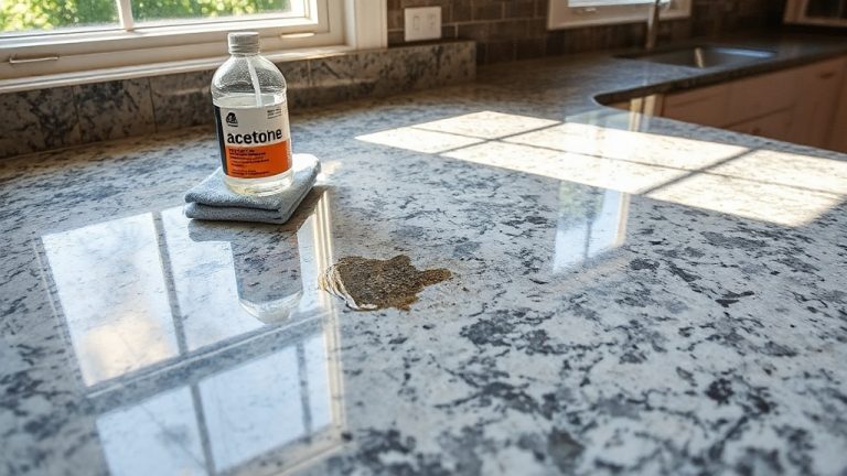 Does Acetone Remove Oil Stains From Granite