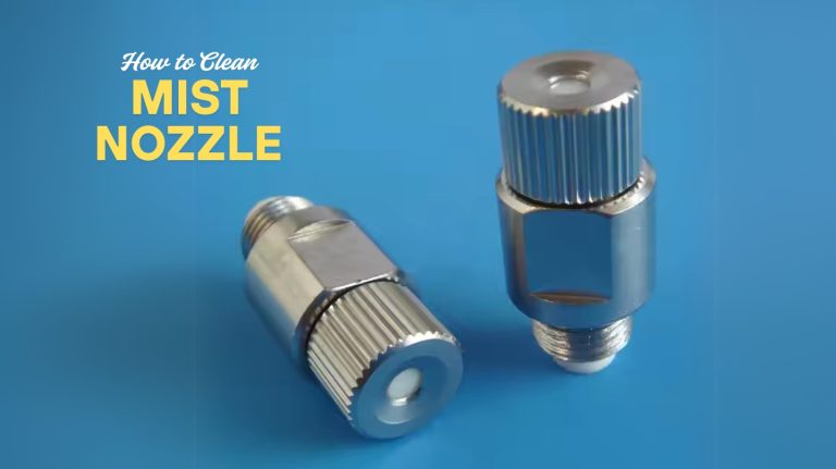 how to clean mist nozzle