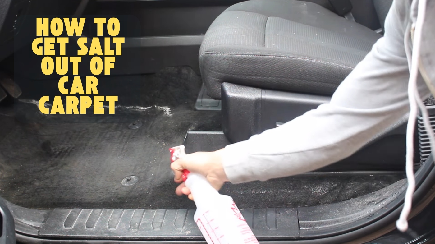 how to get salt out of car carpet