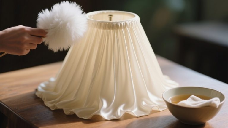 gentle silk lampshade cleaning