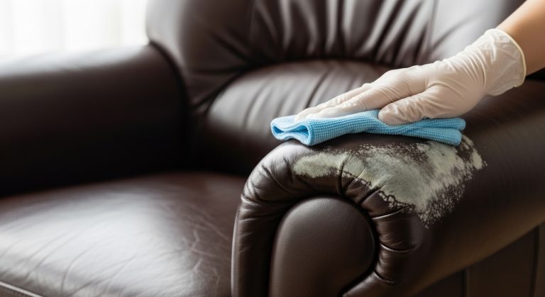 how to clean mildew from leather furniture
