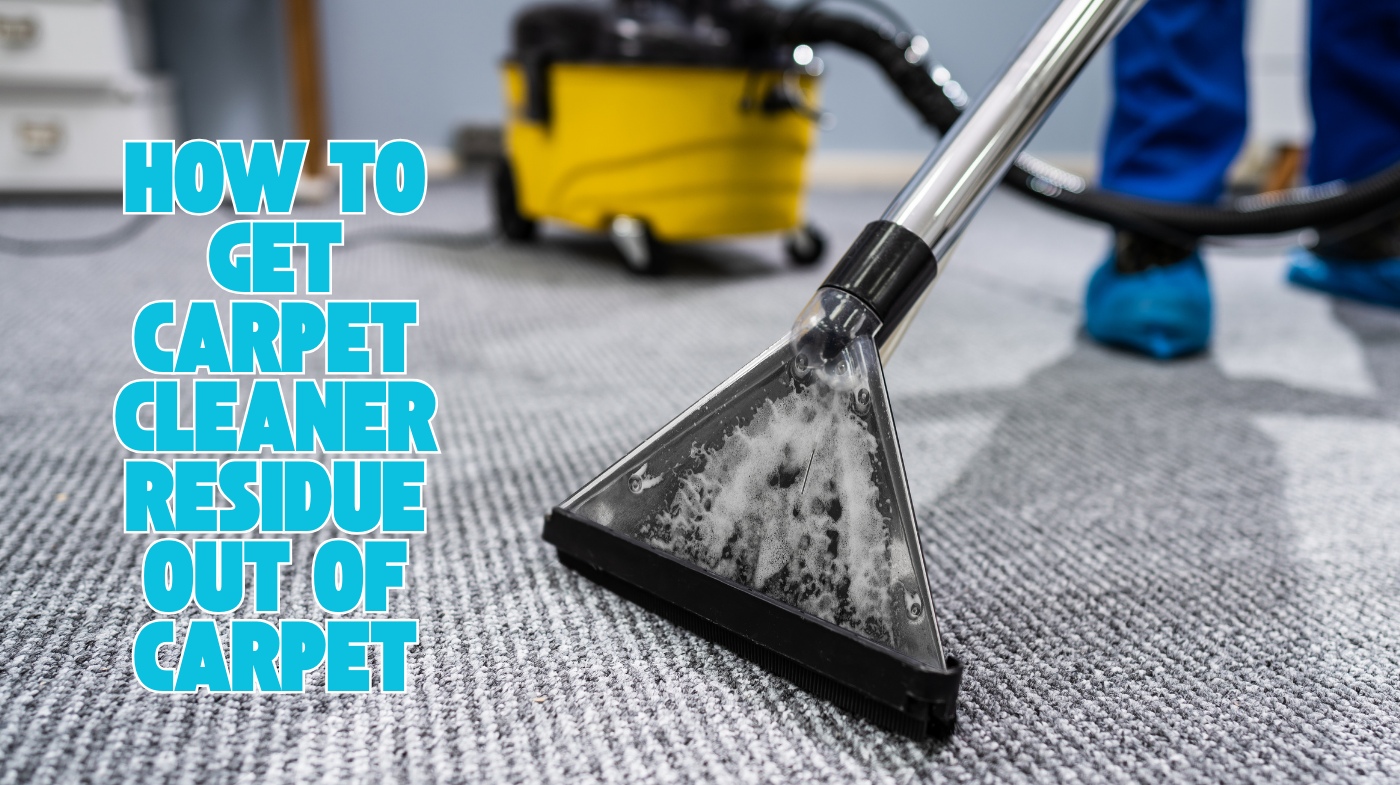 how to get carpet cleaner residue out of carpet