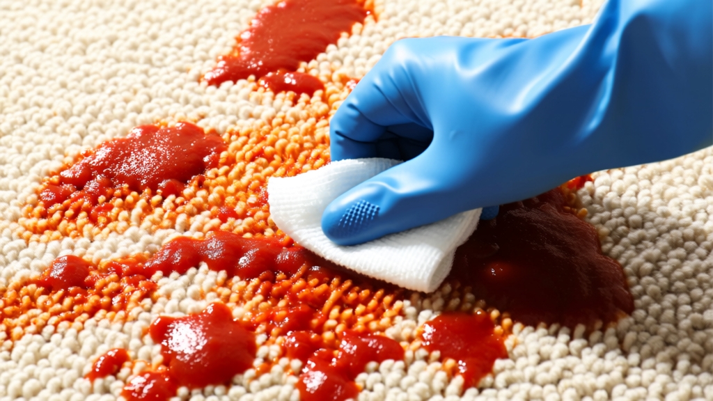 How Do I Get Spaghetti Sauce Out of Carpet
