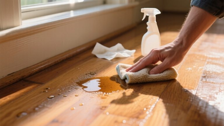 clean hardwood cat urine
