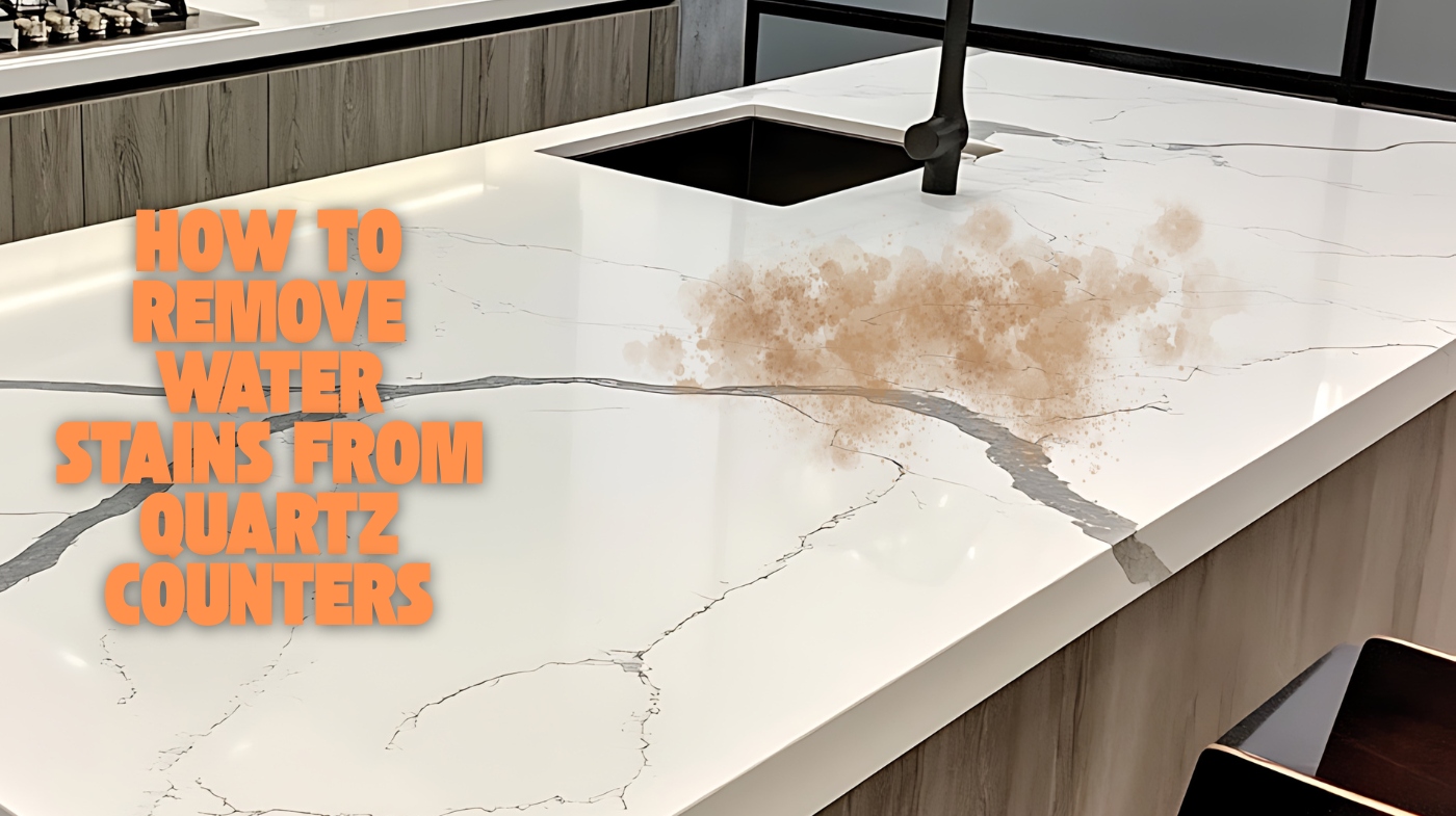 how to remove water stains from quartz counters