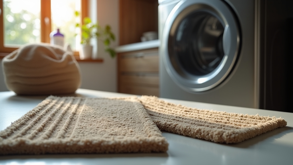prepare mats before washing