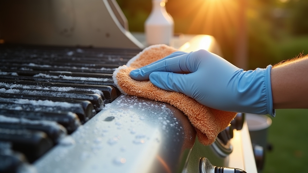 clean grill exterior regularly