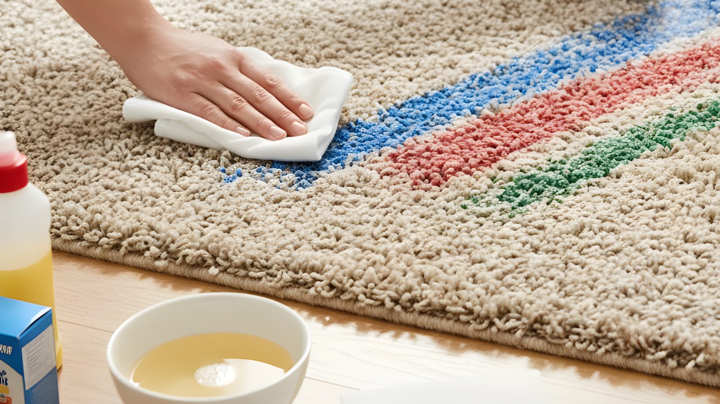 how to get crayon out of carpet