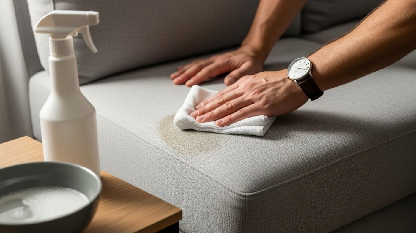 best way to clean fabric couch