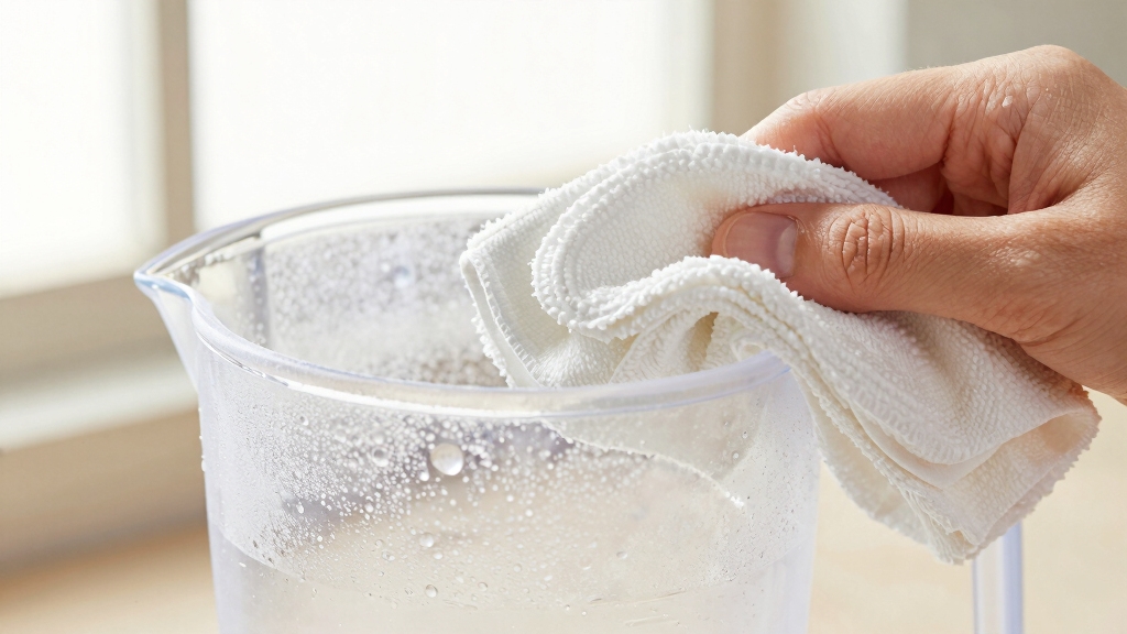 remove plastic hard water stains