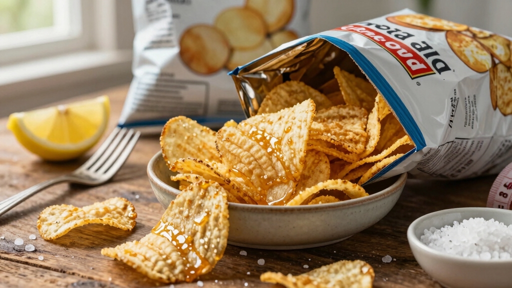 high calorie crunchy potato chips