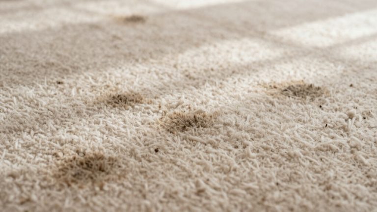 random brown spots on carpet