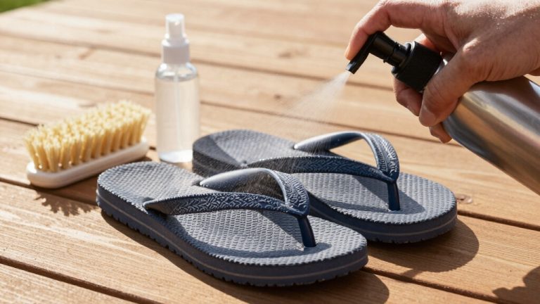 clean and disinfect flip flops