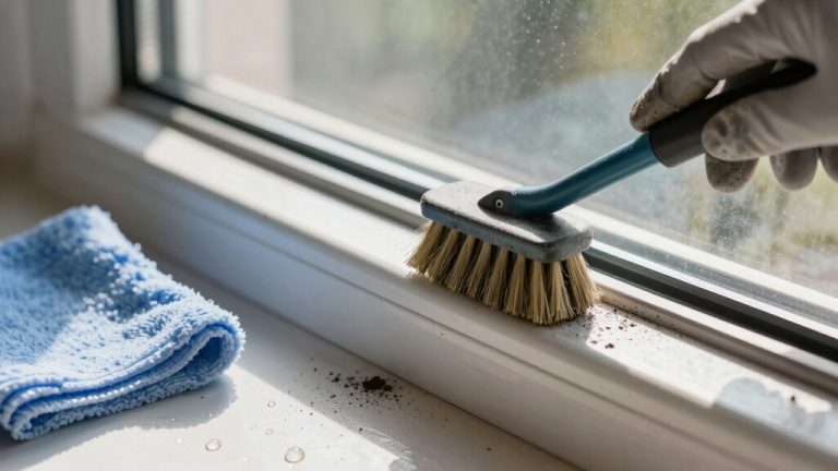 clean deep with toothbrush