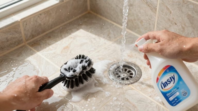 deep clean grout and tiles