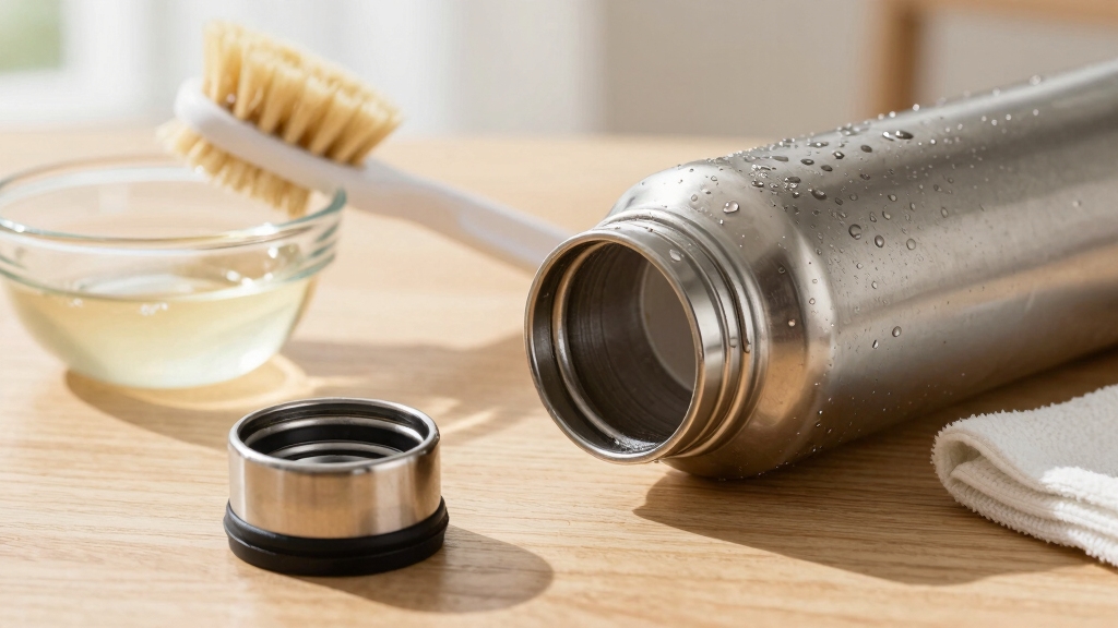 deep clean insulated steel bottle