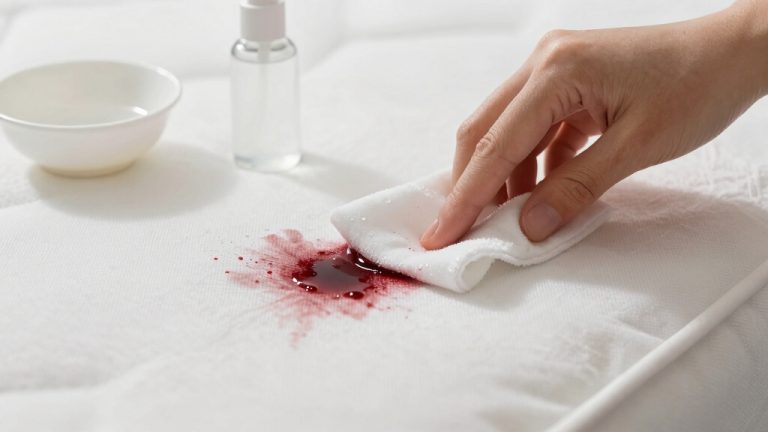 remove fresh blood stains promptly