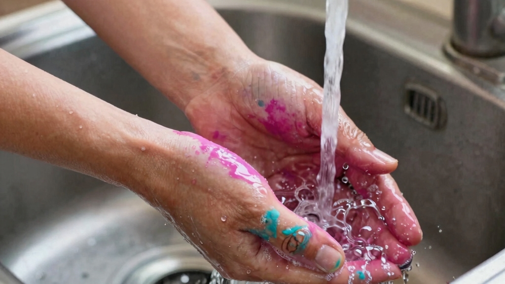 remove tie dye stains from hands