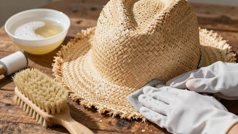 handwash hat with mild detergent
