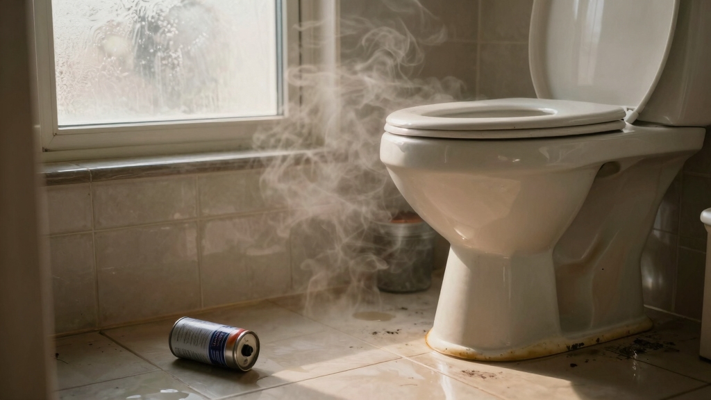 lingering urine like bathroom odor
