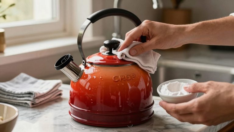 clean le creuset kettle