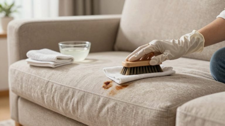 gentle vacuum and spot clean