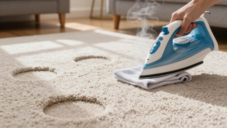 remove furniture dents from carpet