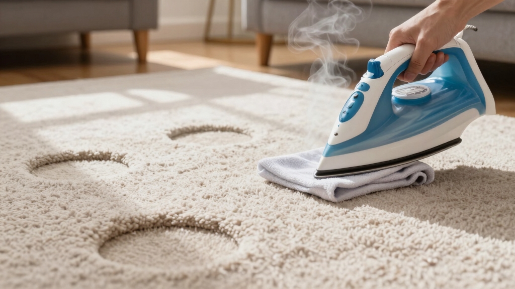 remove furniture dents from carpet