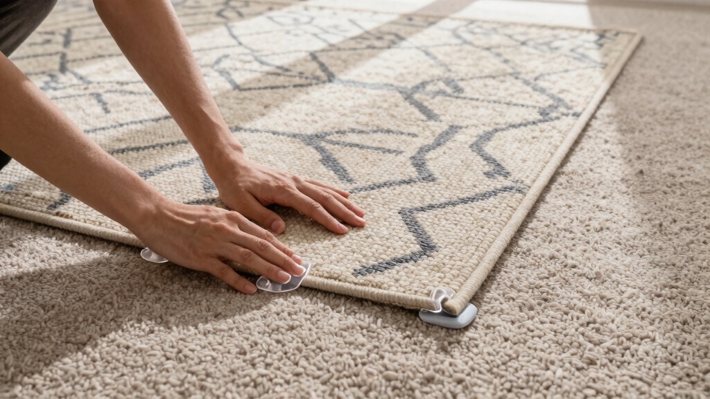 secure rug to carpet
