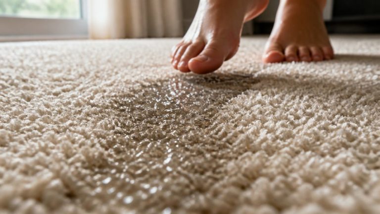 avoid walking until dry