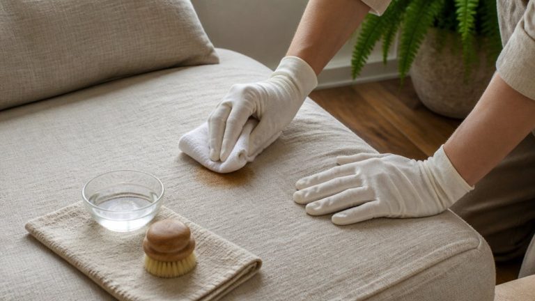 spot clean with mild detergent