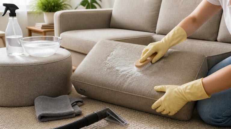 clean sofa without steam cleaner