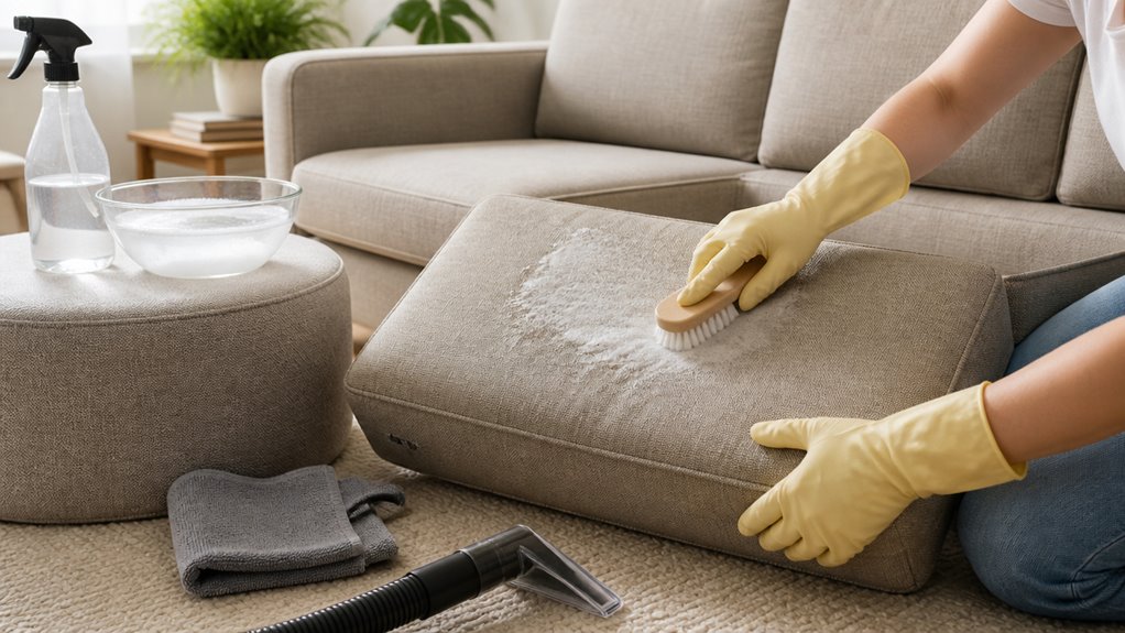 clean sofa without steam cleaner