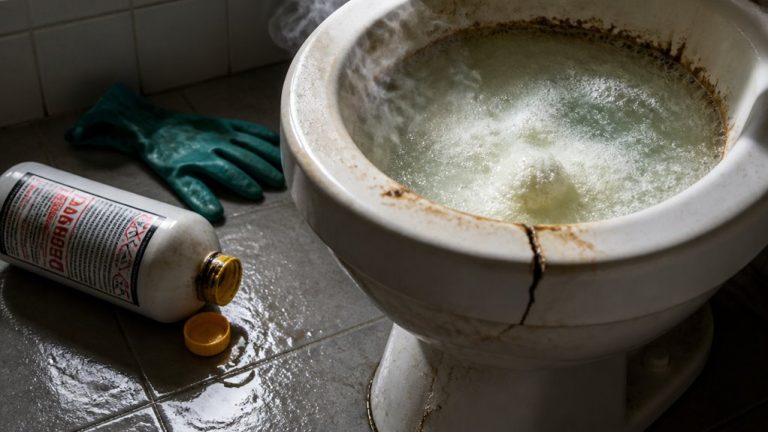 drano harms porcelain seals