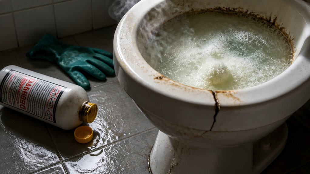 drano harms porcelain seals