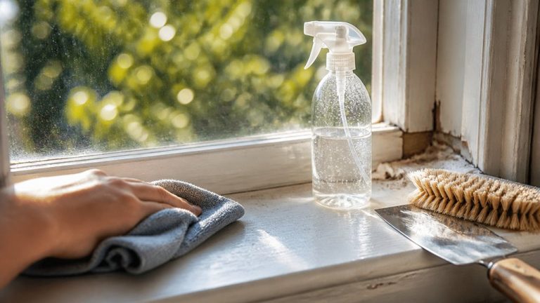dust scrub wipe dry