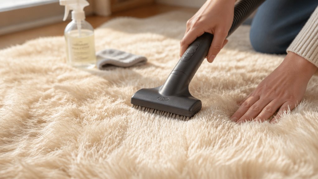 gentle spot clean with care