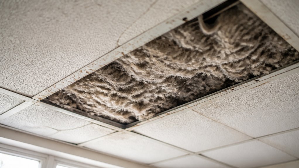 potential asbestos in ceiling tiles