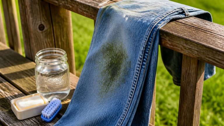 remove fresh grass stains promptly