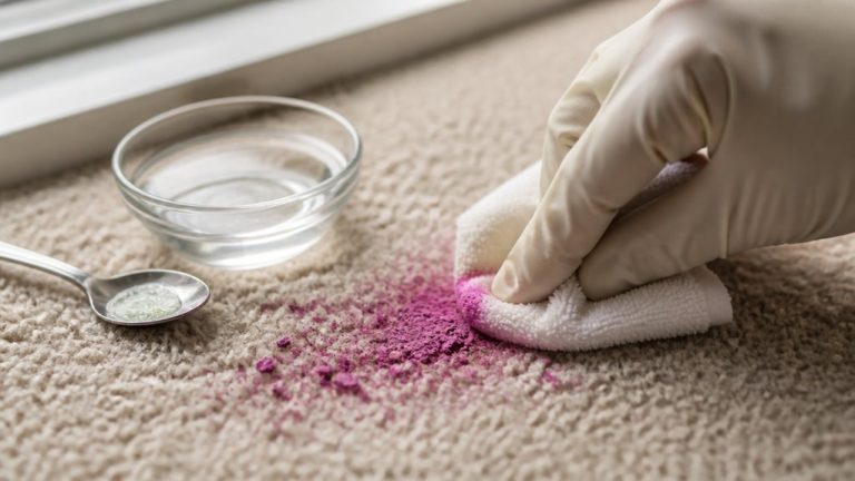 remove powder eyeshadow stain