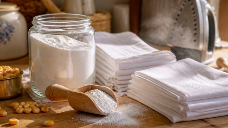 starch used to stiffen fabrics